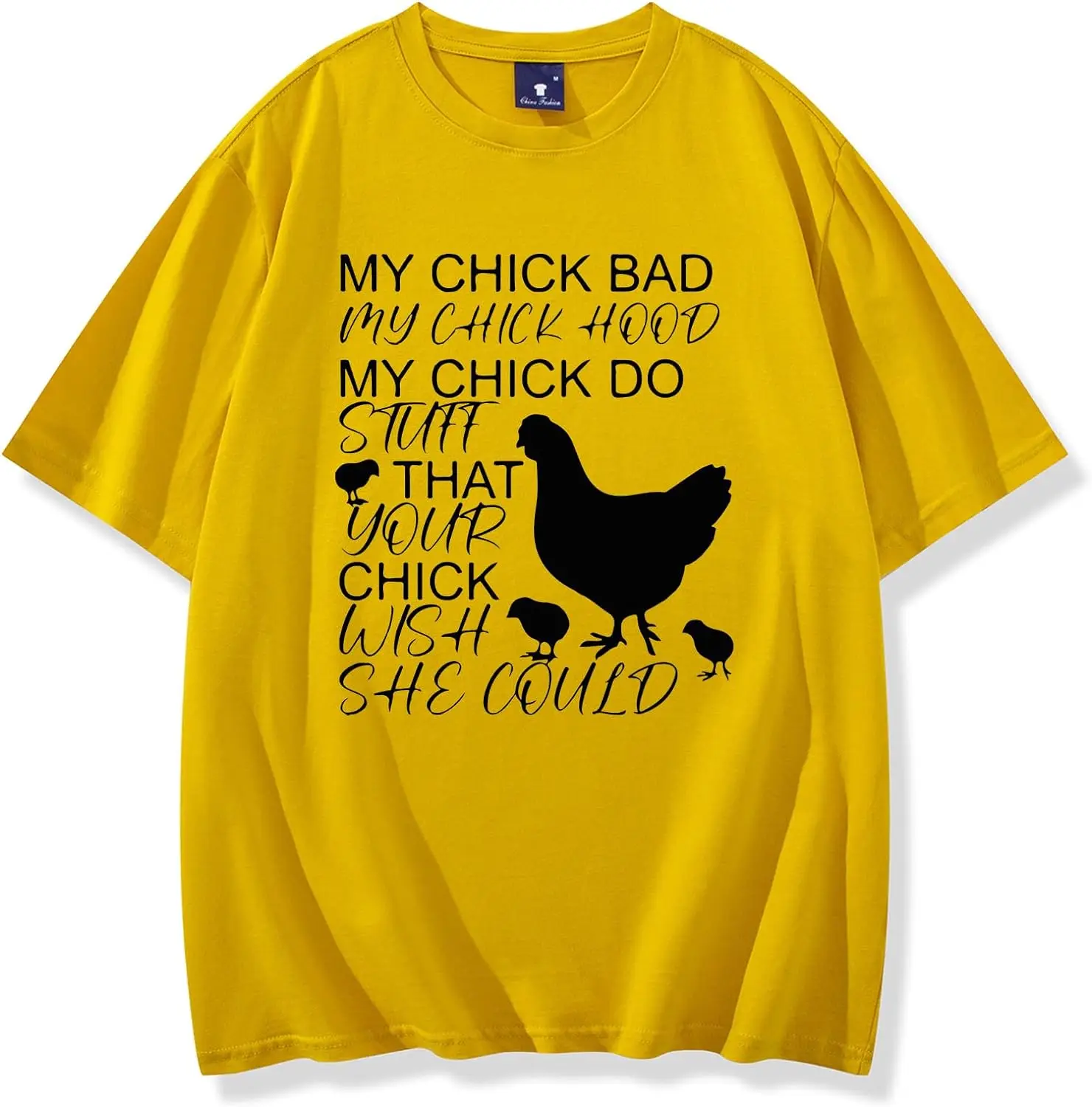 My Chick Bad T-Shirt Women's Funny Graphic Print Trendy Shirt