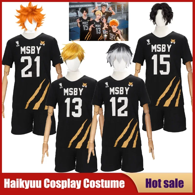 Anime Haikyuu Cosplay Costume MSBY Black Jackal Volleyball Club Uniform Hinata Shoyo Kiyoomi Sakusa Kotaro Bokuto Sport Suits