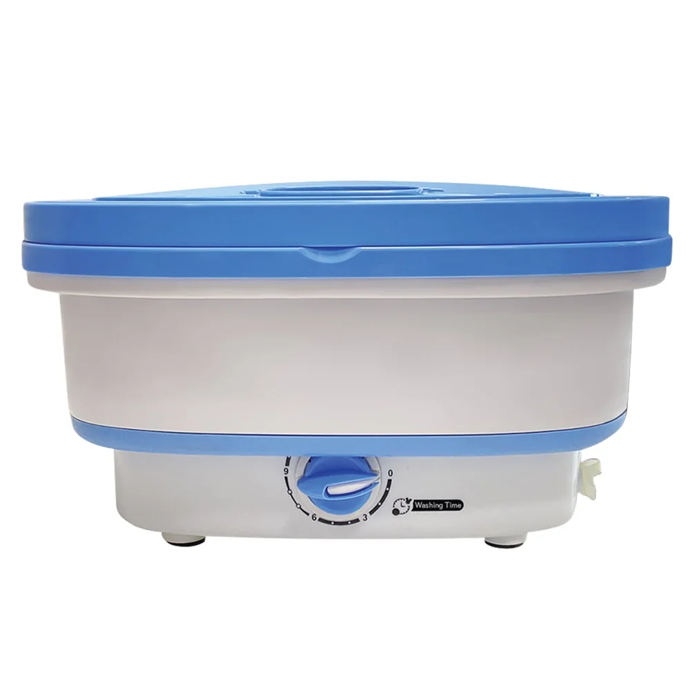 折りたたみ式ミニ洗濯機 軽量 ポータブル 4.41ポンド 容量 省エネ 上開き 半自動 キャンプ アパート