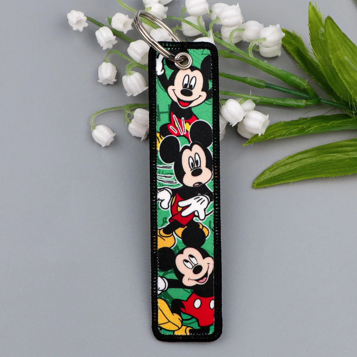 لطيف غرزة مطرزة مفتاح Fobs الكرتون مفتاح العلامات كول المفاتيح لسيارة الدراجات النارية كيرينغ تشافيرو مجوهرات هدايا الاطفال