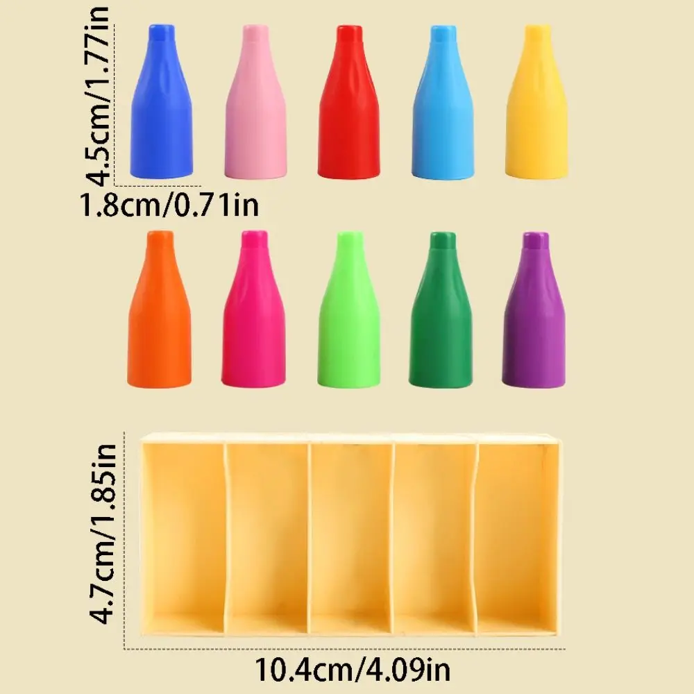 2Set Creative Bottle Matching Game Interactive Logical Thinking Montessori Color Sorting Toys Memory Training Early Education