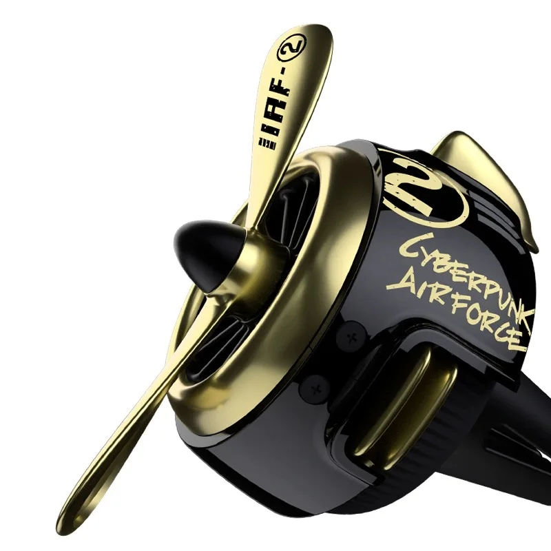 

Вращающийся пропеллер в стиле кибер-панк, автомобильный освежитель воздуха, воздуховыпускное отверстие, запах, аромат, воздушные силы 2, аксессуары для салона автомобиля