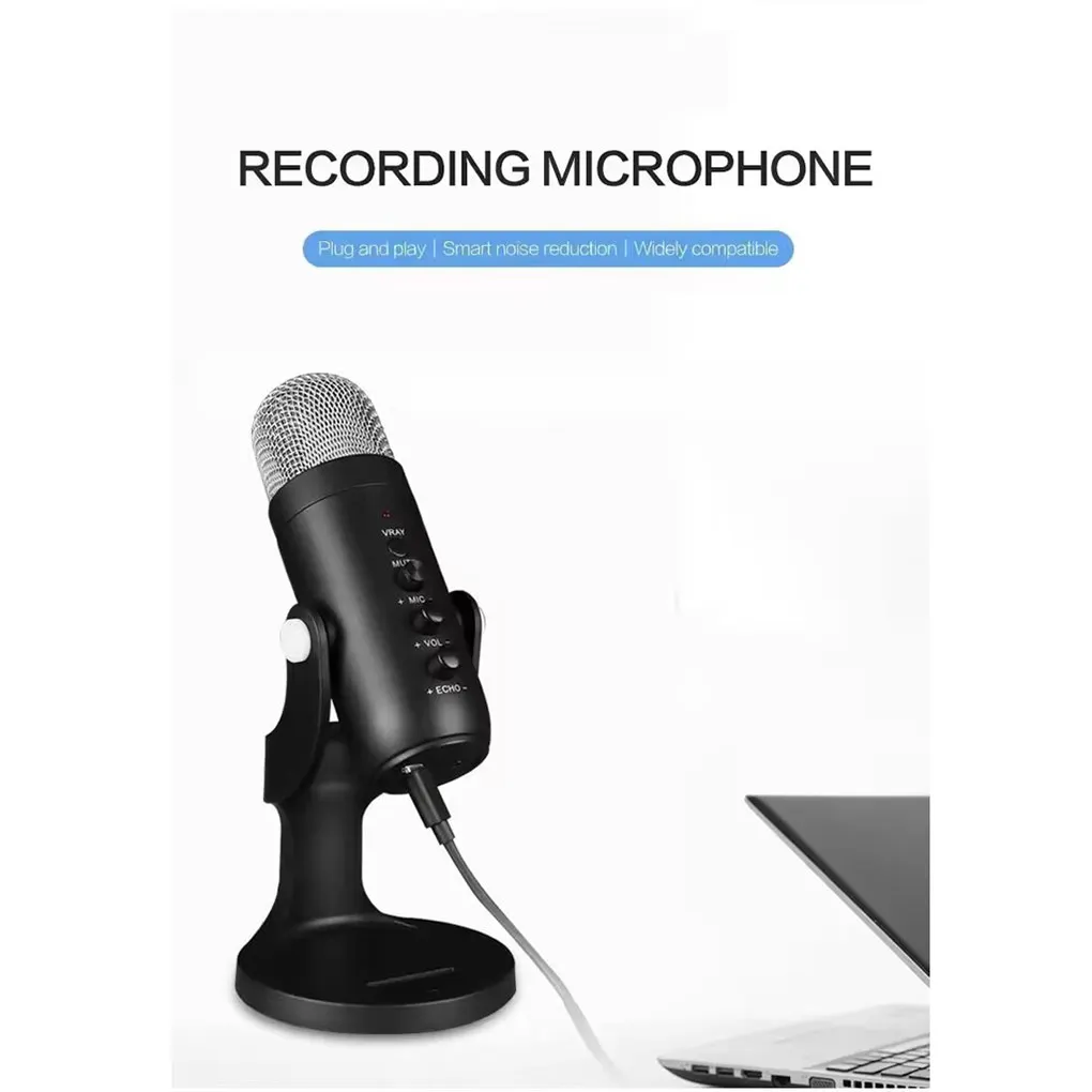 

Microphones Professional USB Tripod Laptop Equipment Voice Sound Broadcasting Microphones Singing Device Tools