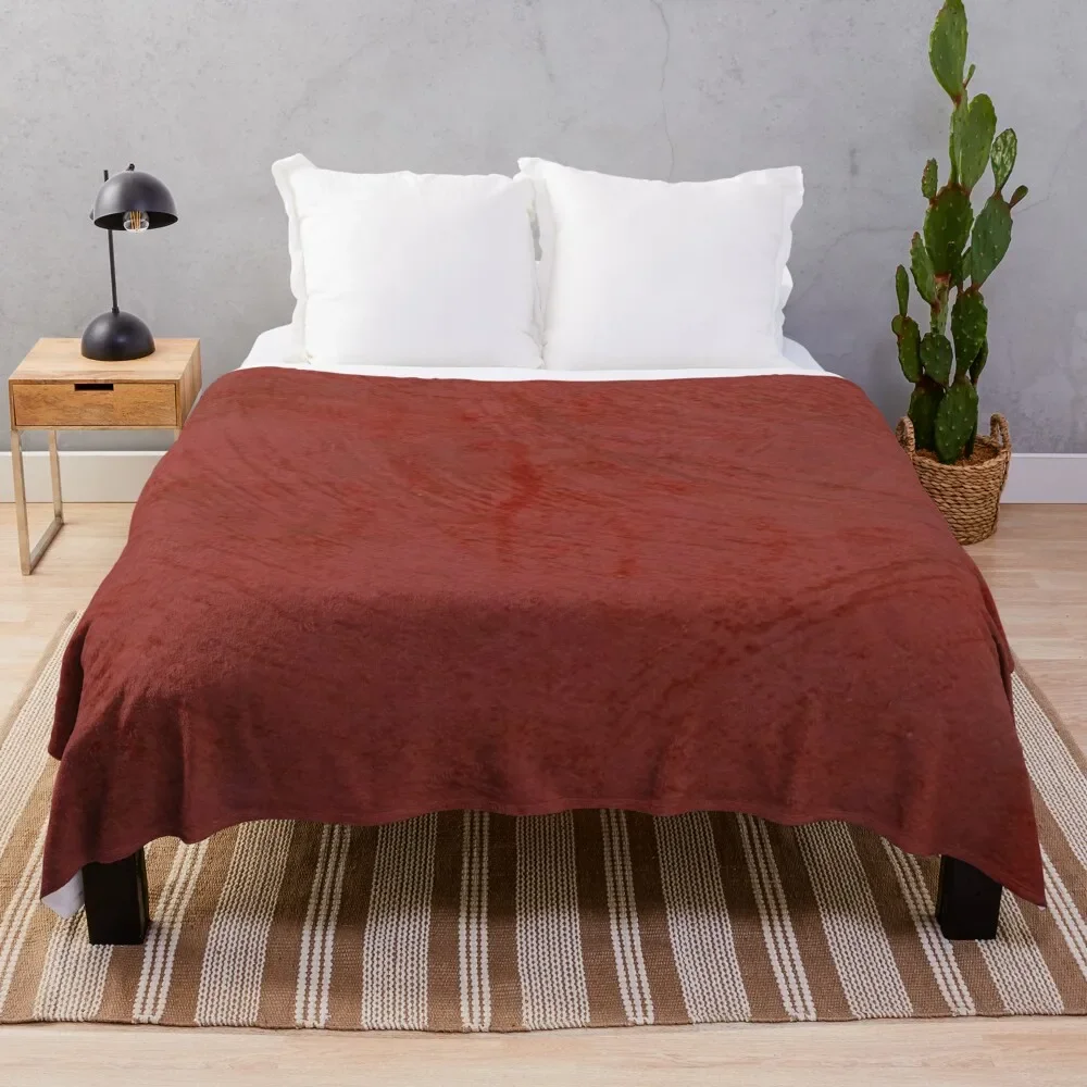 Tuscan Red Venetian Plaster - Corbin Throw Blanket For Baby Flannels Furry Blankets