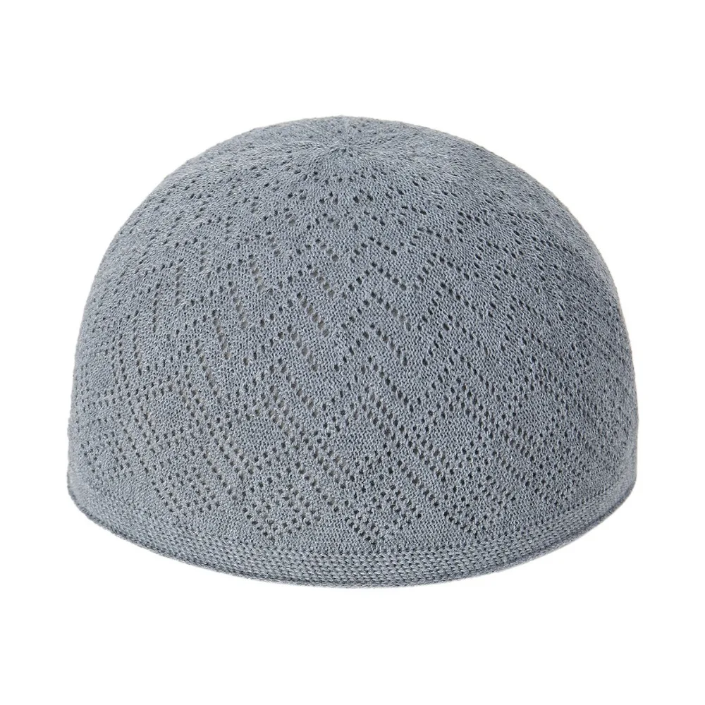 Quality Mesh Men Prayer Hats Breathable Unisex Jewish India Caps Solid Color Men's Wrap Head Caps