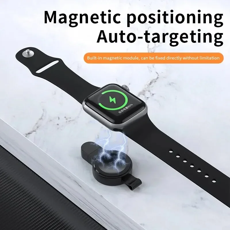 Fast Magnetic Wireless Charger For Apple Watch 9 8 7 6 5 4 3 SE Ultra IWatch Dock Adapter Chargers Portable PD Charging Station