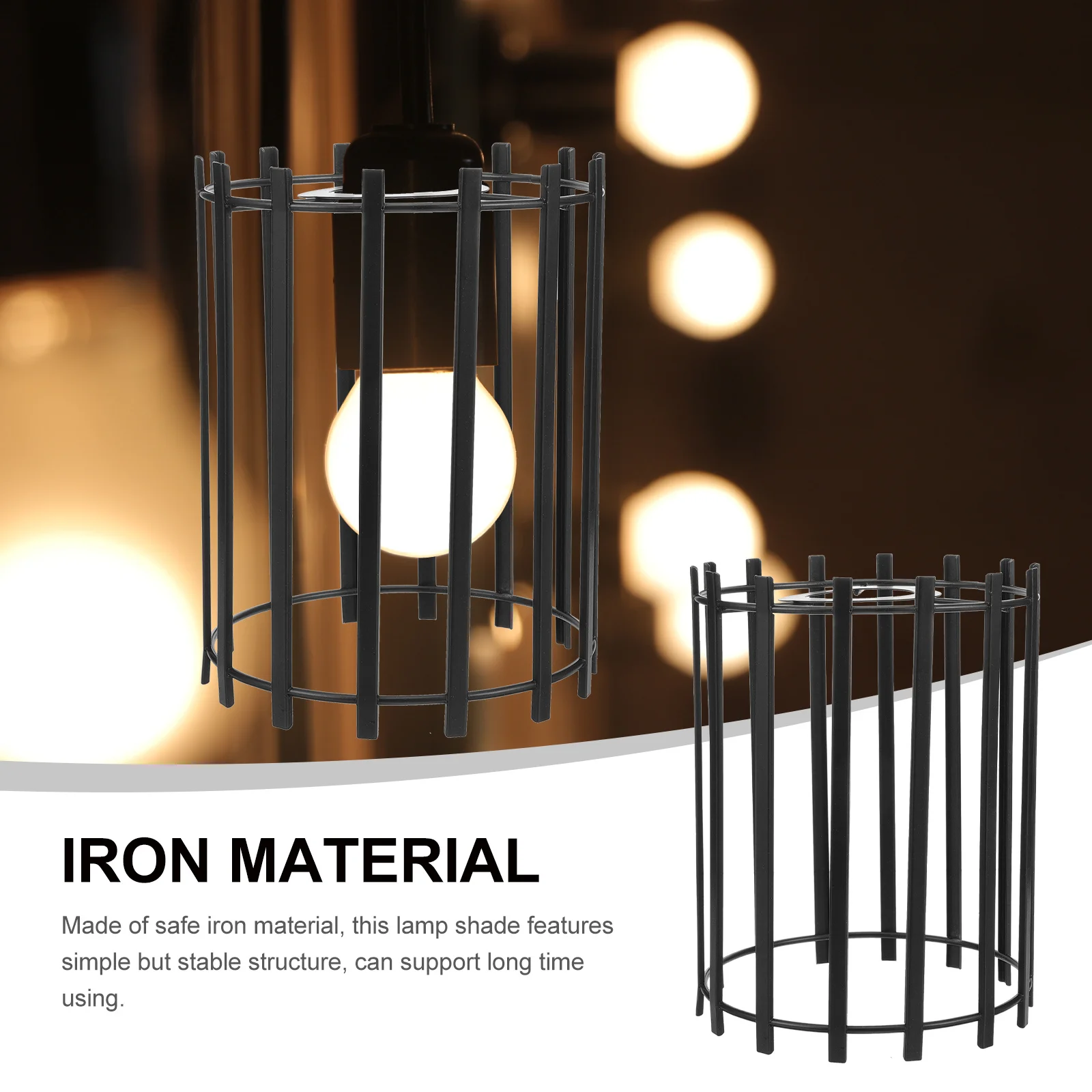 

Hollow Out Modern Geometric Lamp Shade Iron Wire Metal Pendant Ceiling Table Lamp Light Cover for Living Room Office