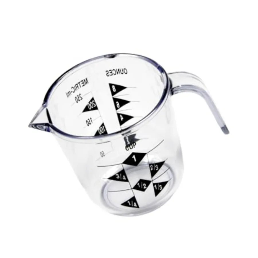 

Пластиковый мерный стакан на 1 чашку с ручкой - Прочный - Легко читаемый - США и метрический - Можно мыть в посудомоечной машине - Отлично подходит для жидкого рисового кофе