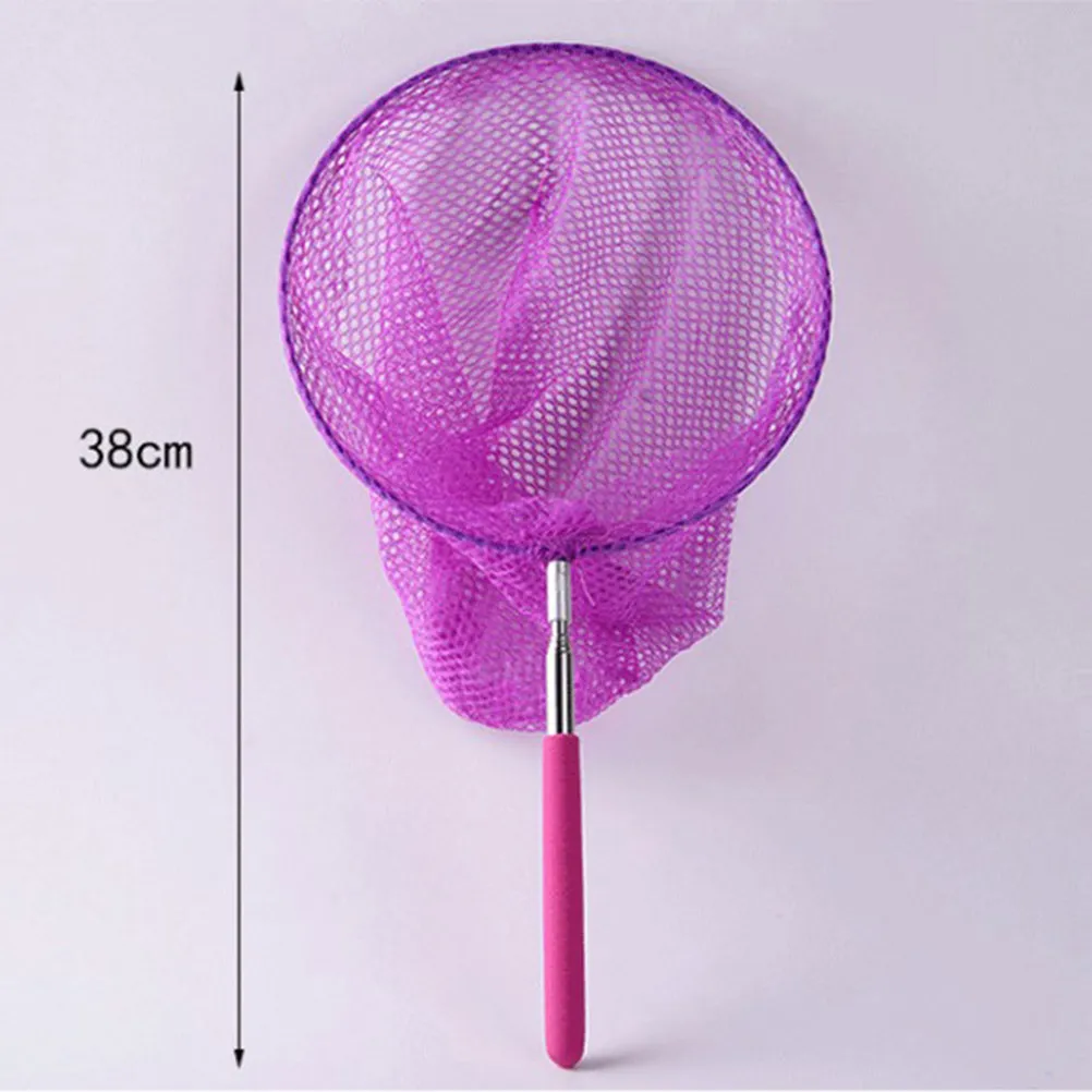 5 個の子供用屋外キャッチングネット拡張可能な伸縮式デザイン昆虫蝶釣りネット自然探検用ランダムカラー