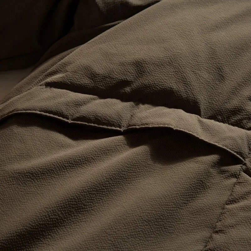 الرجال الشتاء أسفل السترات 80% الأبيض بطة سترات معاطف الوقوف طوق المتضخم مبطن البخاخ الستر رشاقته الدافئة فقاعة معطف