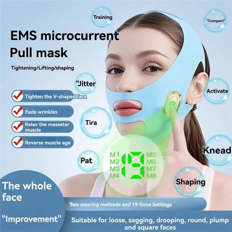 YANA35R V-Shaped Face Bandage EMS Pulse Face Slimming Device Facial Firming And Lifting Beauty Device Lifting Machine
