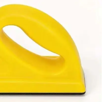 70x400mm Yellow PU Hand File Board Sanding Block With Two Handles For Automotive Flat For Surface Polishing And Waxing Tool