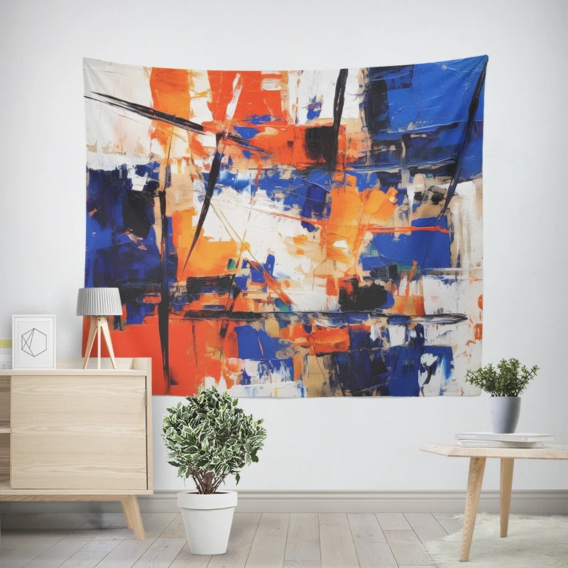 Home decorations modern room decor wall tapestry aesthetic bedroom aesthetic wall art large fabric abstract Nordic simplicity