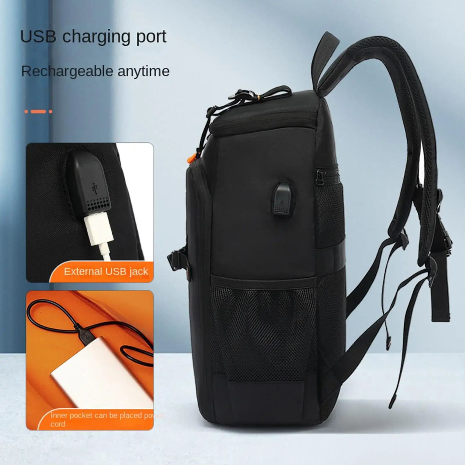 Camera Backpack Waterproof Large Capacity Adjustable Backpack With Laptop Compartment Personal Item Bag For Men Women Travel