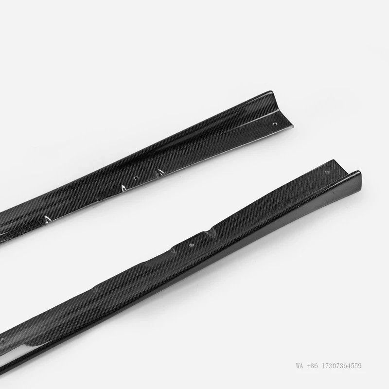HOT 14-18 for WRX STI S4 VAB VAF VRSA1 Style Carbon Fiber Side Skirt Extension Exterior Accessories Car Body Kits Vehicles