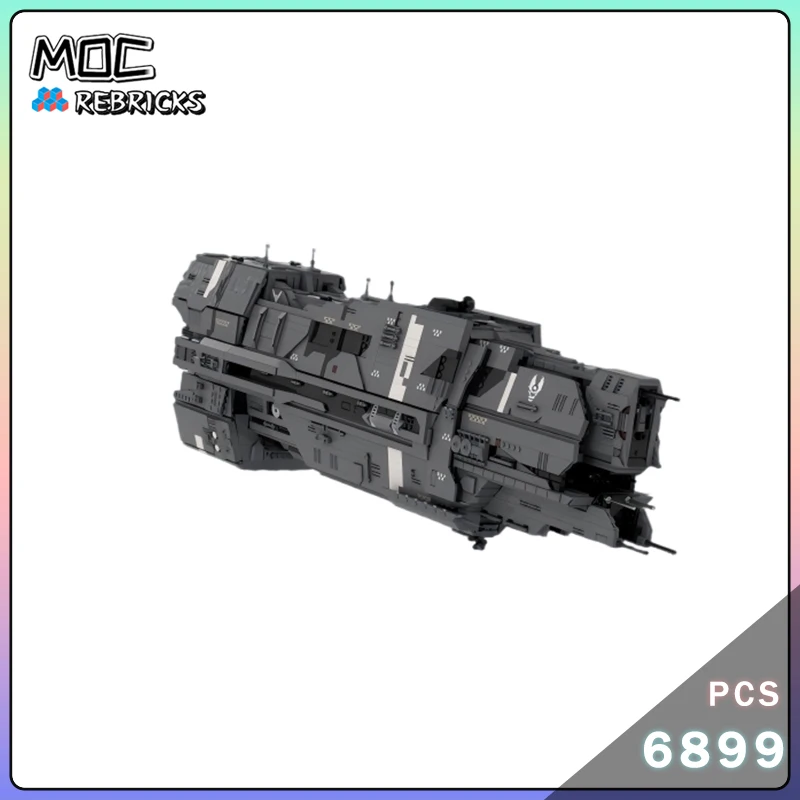 

Ultimate Collection Series MOC Valiant-Class Super-Heavy Cruiser Building Blocks Model Battleship High Difficulty Brick Toy Gift