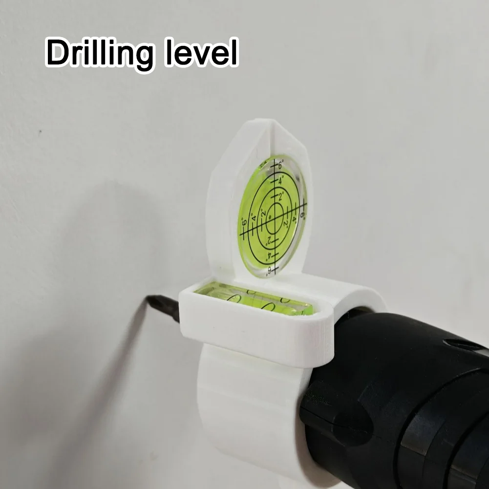 1PCS Precision Hole Drilling Level Electric Drill Leveling Assistant Tool Built In  Highly Sensitive Level For Wall DIY Projects