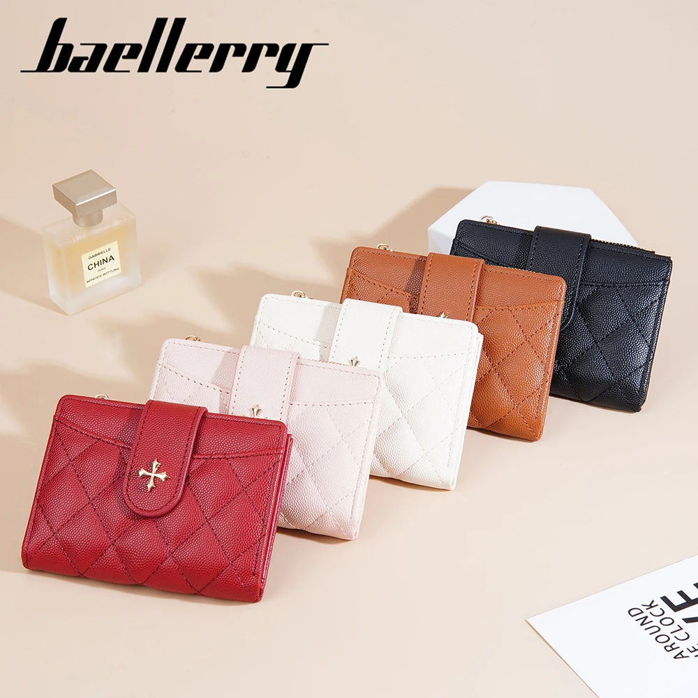 محفظة Baellerry Mini Zip للنساء هدية - محفظة سفر متعددة الوظائف من البولي يوريثان، حافظة بطاقات رفيعة خالية من الراديو #2