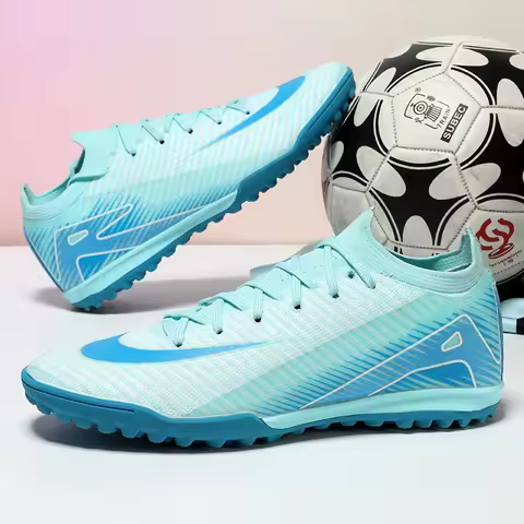 Men Professional Soccer Shoes Unisex Wholesale Women Training Football Boots Ultralight Breathable Drop Shipping Indoor Futsal