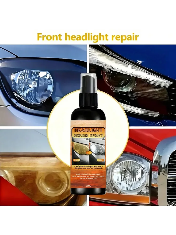 Car Lamp Restoration Polishing Kit Headlight Scratch Remover & Oxidation Cleaner Repair Paste For Headlamp Assembly Polish Wax