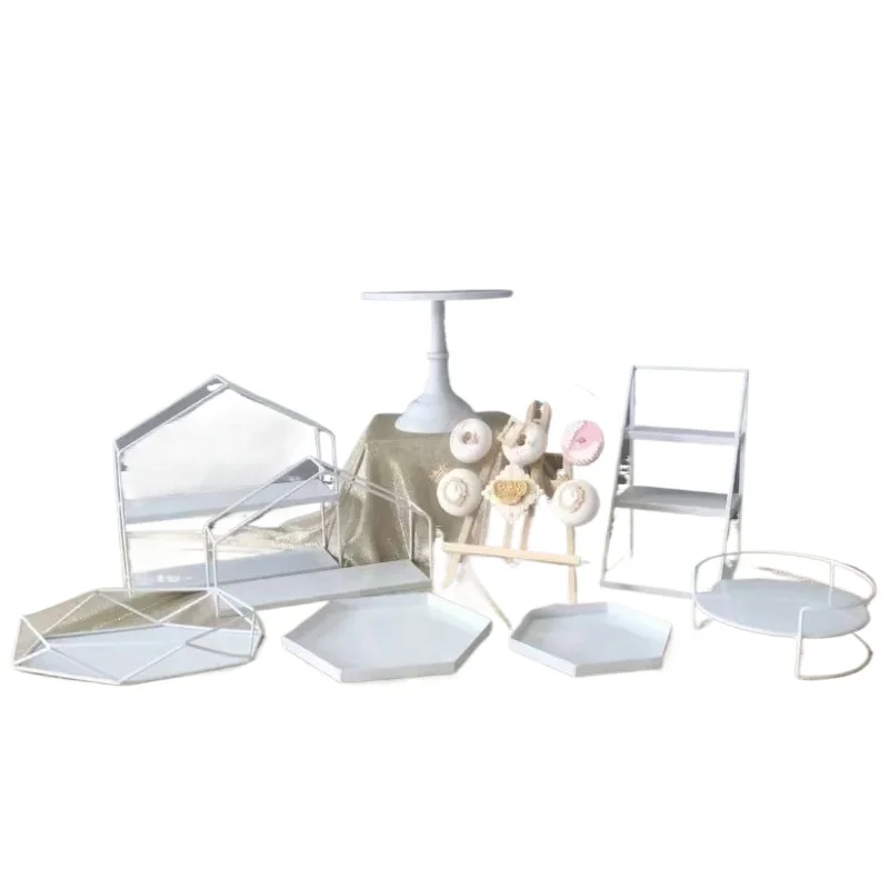 Dessert table ornament display rack Cold meal tea break table Afternoon tea snack rack Cake rack