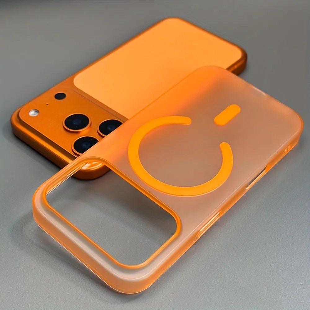 

Роскошный магнитный матовый полупрозрачный чехол для телефона для iPhone 17, 16, 15, 14, 13 Pro Max 17 Pro 16 Pro Air для Magsafe, Чехлы с беспроводной зарядкой