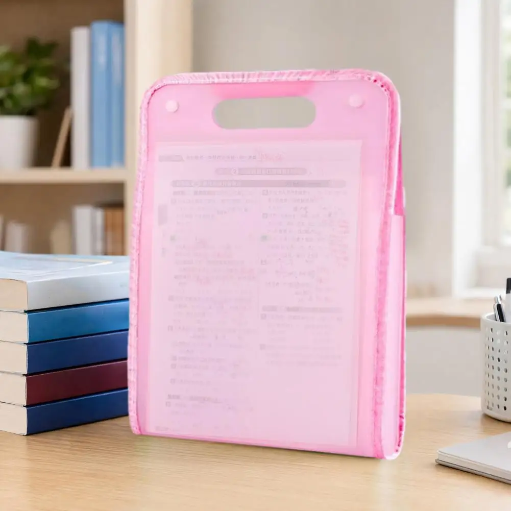 Office File Organizer Translucent Vertical Expanding File Organizer with 13 Pockets Accordion Document Folder with Labels