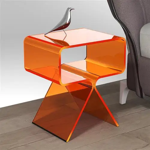 Transparent Bedside Nightstands Minimalist Modern Simple Nightstands Small Comfortable Narrow Mesitas Para Noche Home Furniture