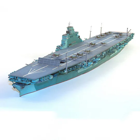Modelo de papel 1/400 IJN Shinano Porta-aviões DIY brinquedo artesanal de papel