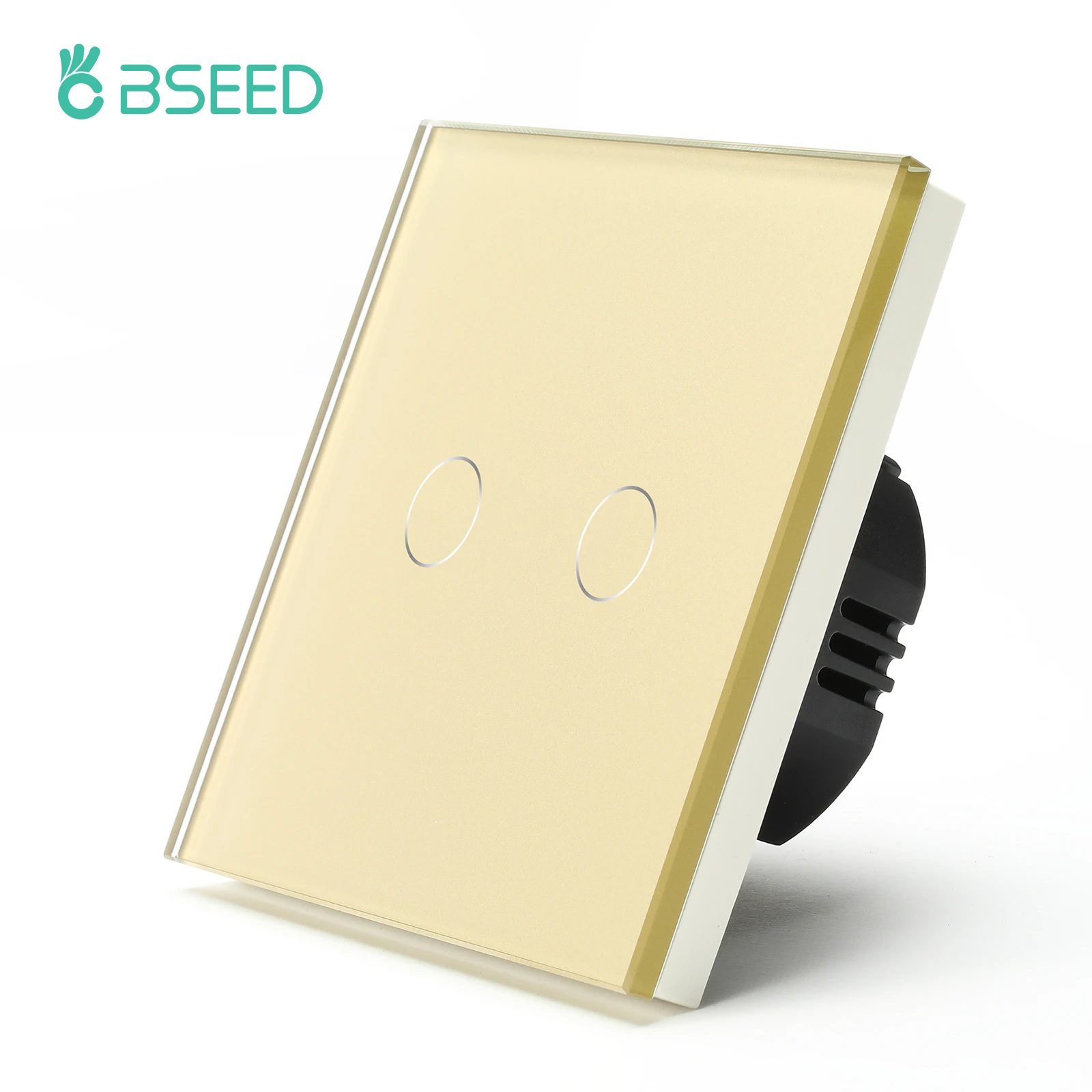 BSEED EU-stopcontacten Enkel stopcontact Dubbel glazen frame USB Type-C Oplaadpoorten Drievoudige stopcontactstekkers Kinderbescherming 16A