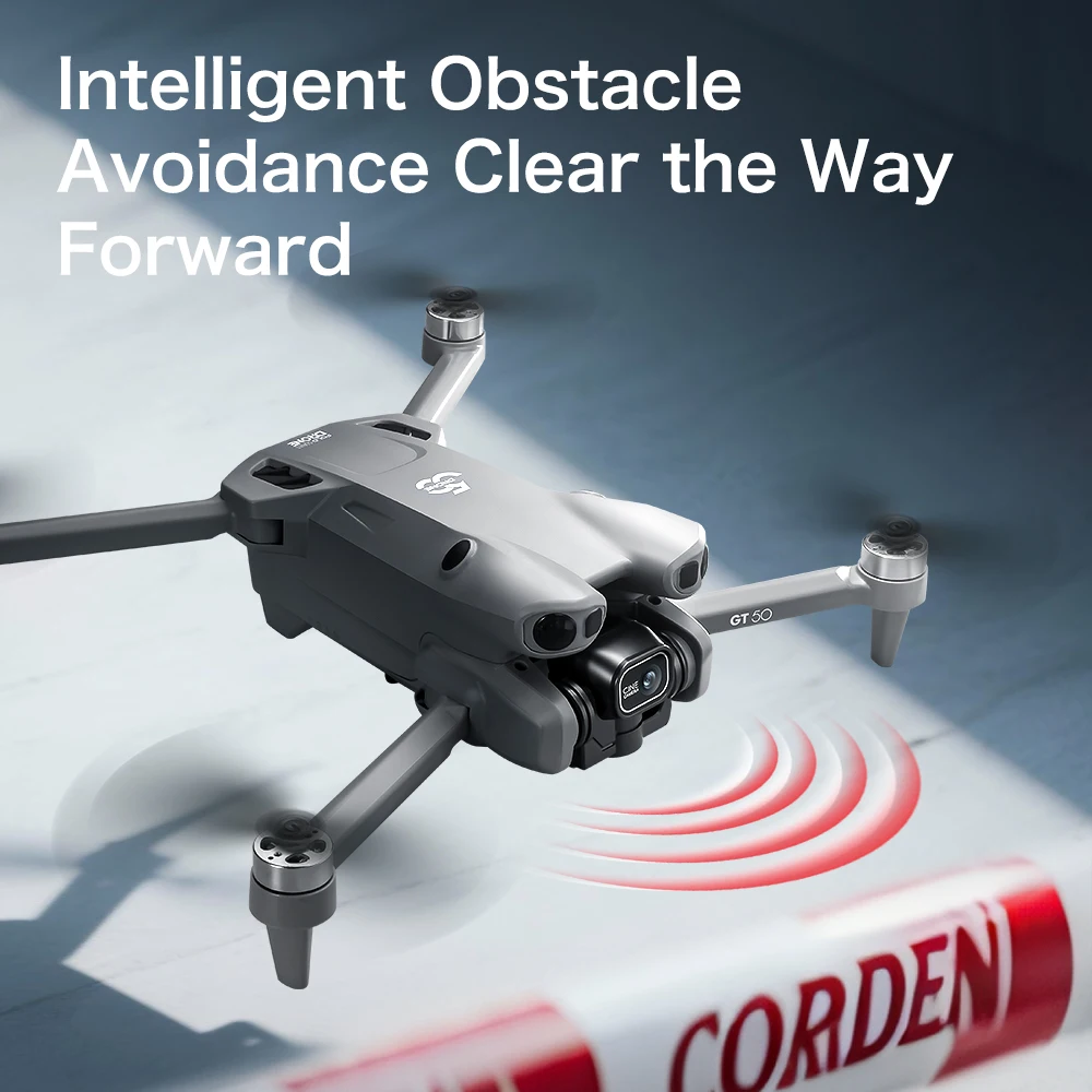 โดรน 2026 GT50 Pro พร้อมรีโมทคอนโทรลหน้าจอ กล้อง 8K โดรนแบบไร้แปรงพัดลม พับได้ ควอดคอปเตอร์ ของเล่นบังคับวิทยุ ของขวัญสำหรับเด็กผู้ชาย