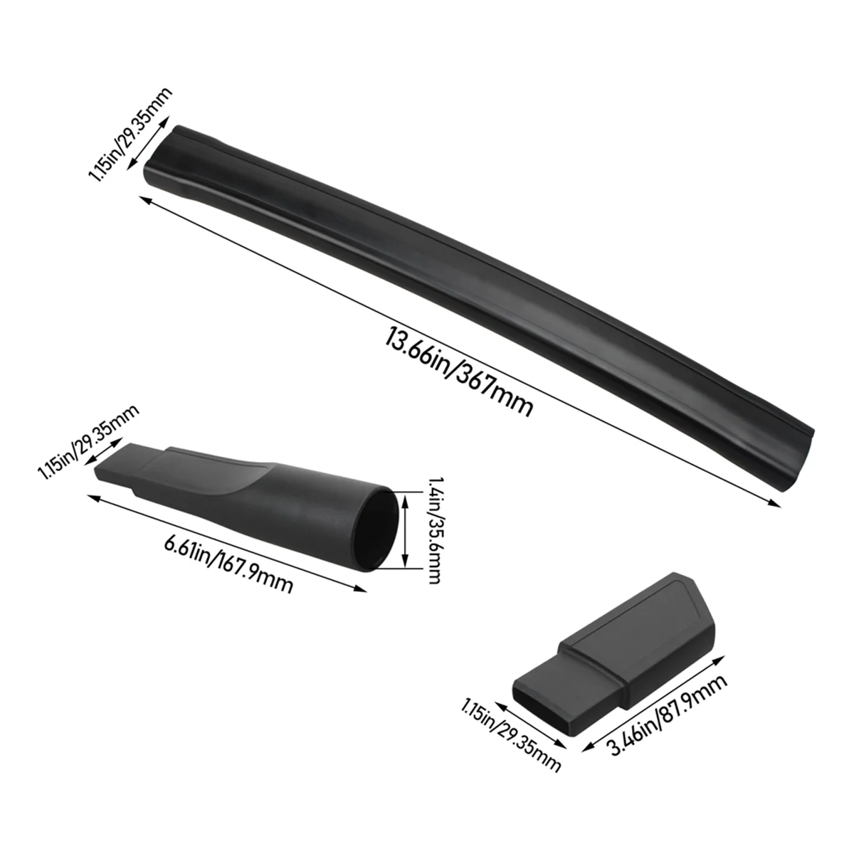 

N18R Гибкая щелевая насадка для пылесосов, 20-дюймовый гибкий щелевой инструмент для вакуумного шланга сушильной машины