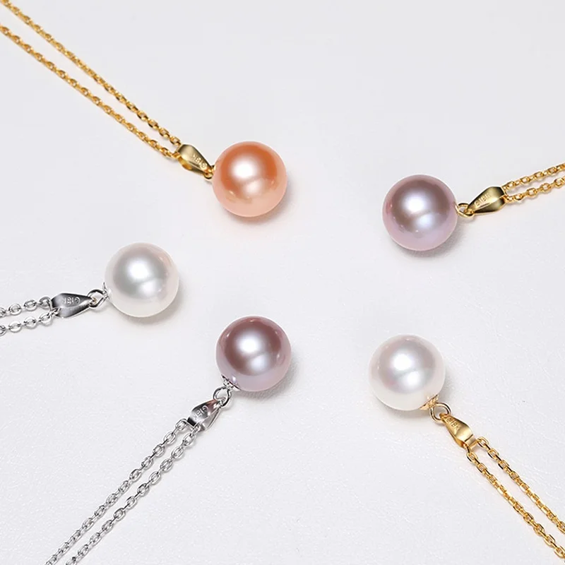 

New Arrival 18K Gold Plated Freshwater Pearl Pearls Round Shape Pendant Classic Fashion Jewelry Gifts for Women