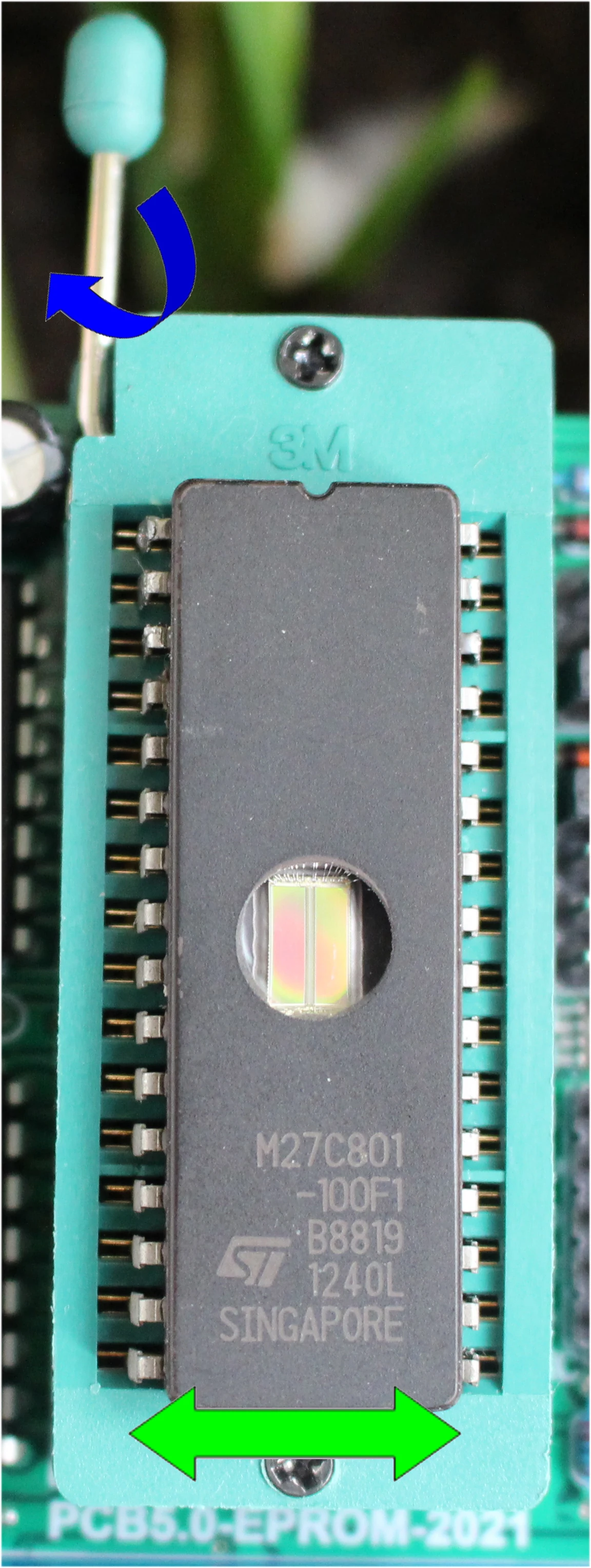 C801 burning 27 c16/32/64/128/256/512/010/020/040/080 an EPROM chip