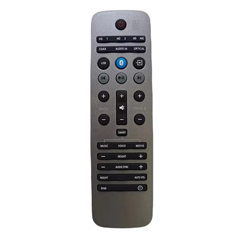 ABKN Remote Control Replacement for Soundbar Systems HTL1190B/12 HTL5130B HTL7140B/12 Speaker Black