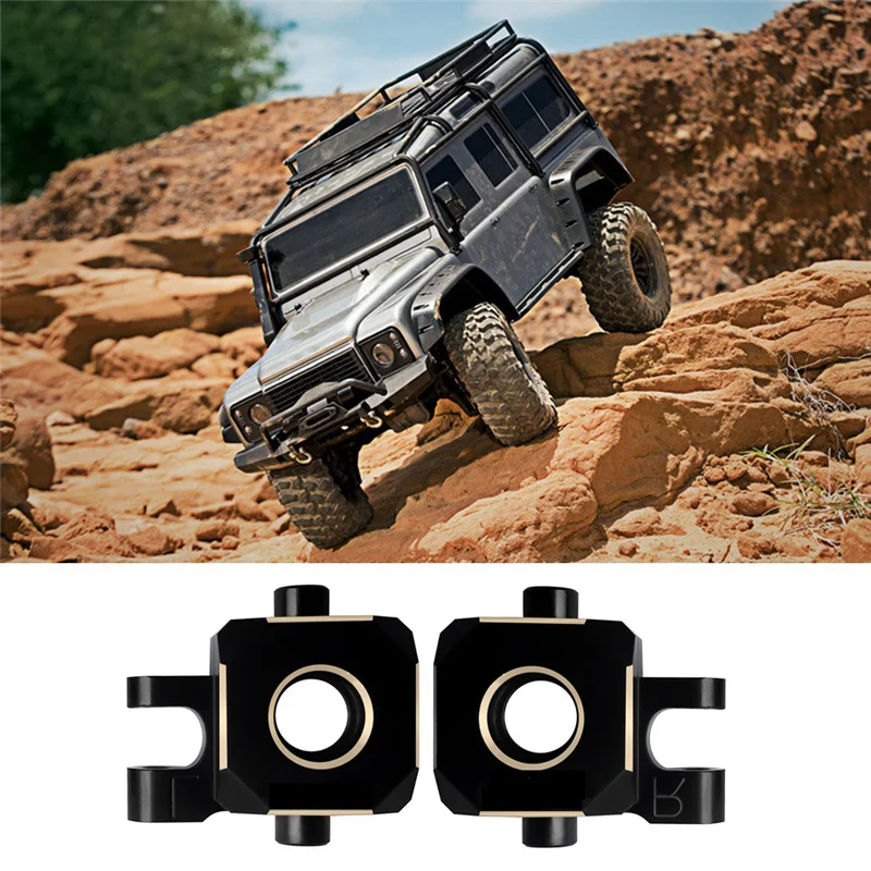 B78B-1 1/18 TRX-4M 등산 자동차 시뮬레이션 용 세트 황동 업그레이드 프론트 스티어링 컵 업그레이드 액세서리