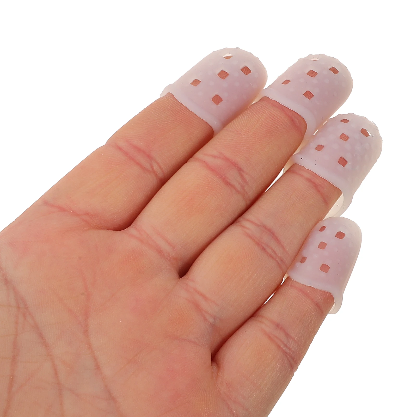 

10pcs Silicone Protectors Kalimba Finger Sleeves Soft Comfortable Durable For Beginners Anti-Pain Fingertip Guards Thumb Piano