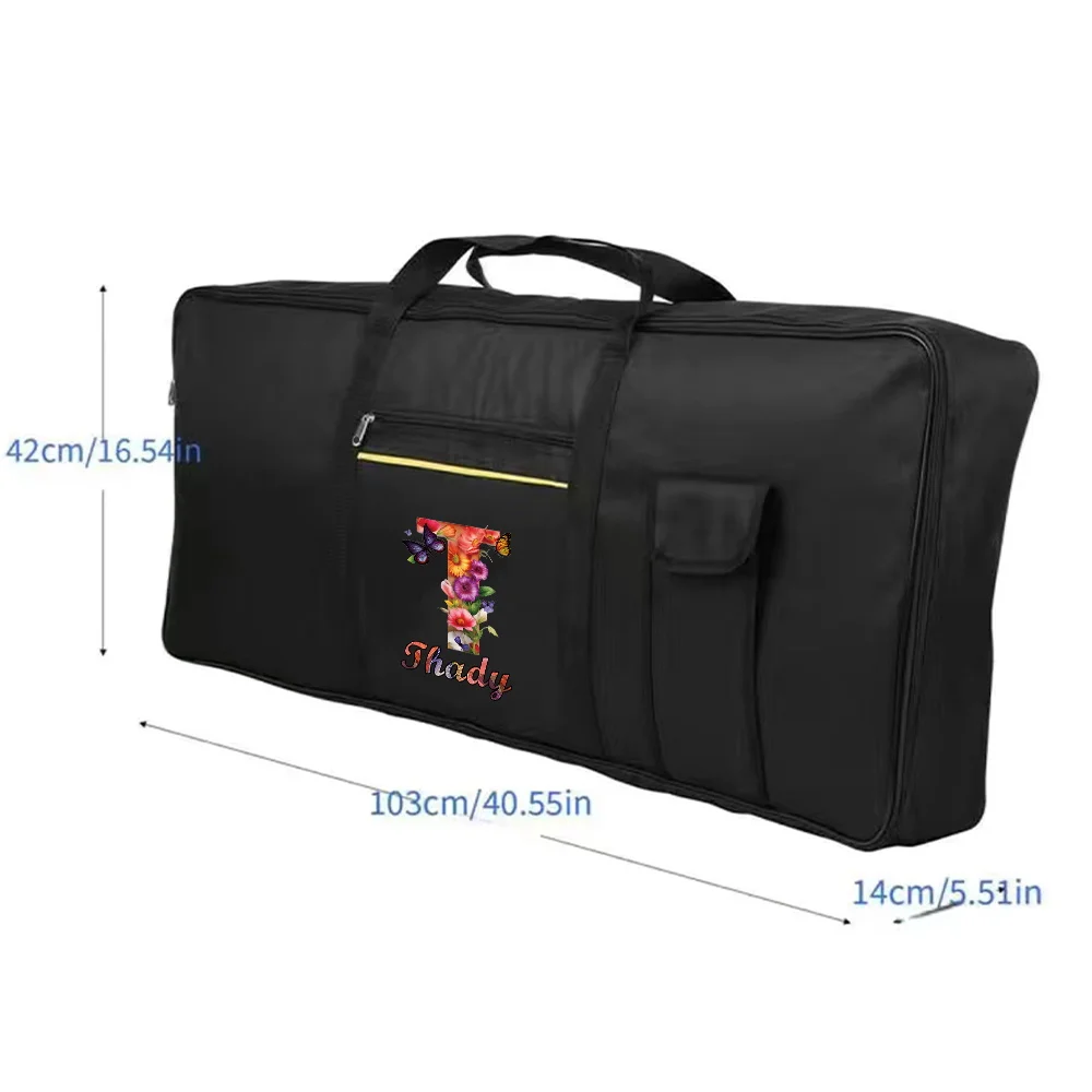 Personalized Customized Name Durable double zipper Electronic Organ Bags Instruments Accessories 61 Keys Electronic Keyboard Bag