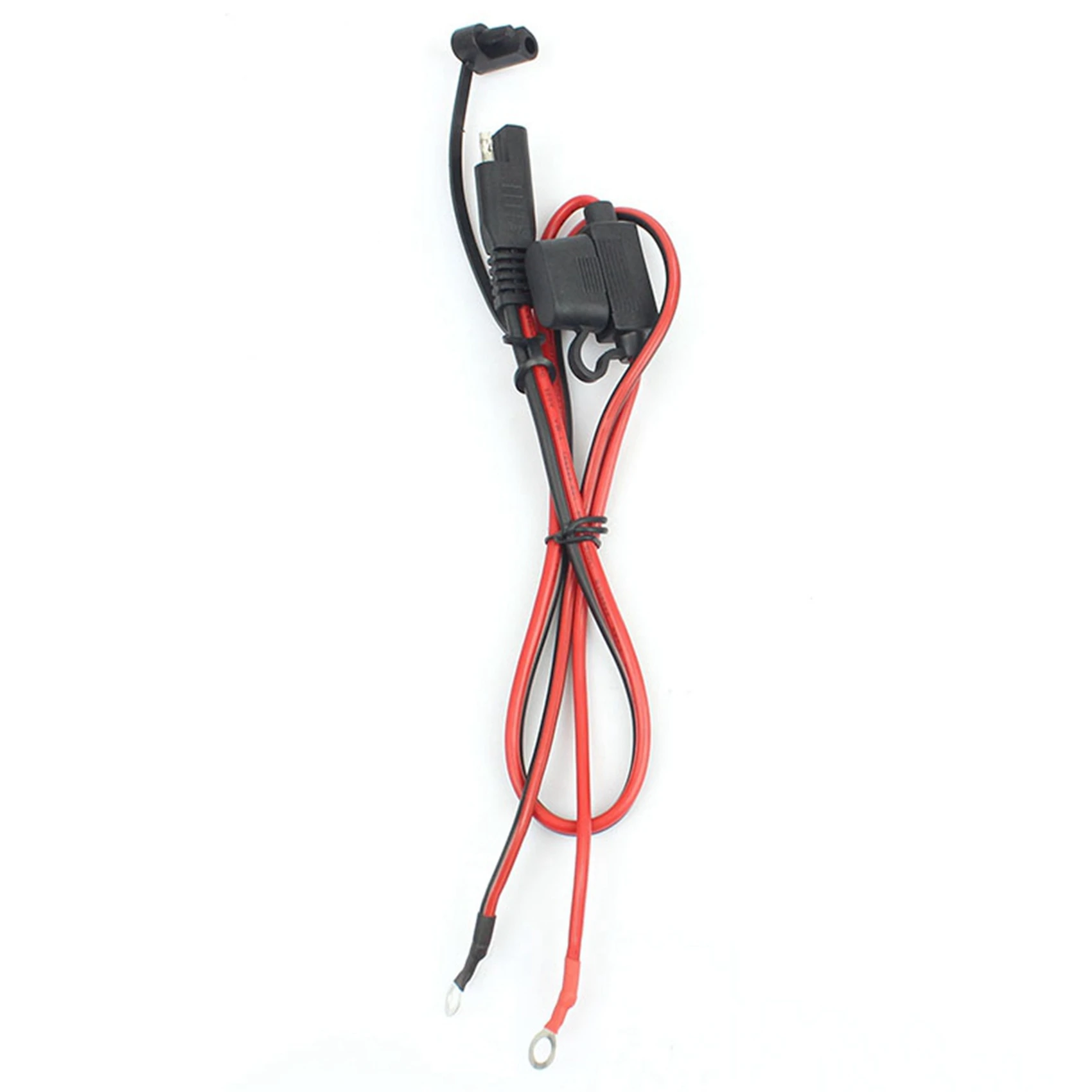 Exquisite Foxsur 4Pcs Motorcycle Battery Sae Charging Cable Sae Quick Disconnect Plug To 12V Ring Terminal Fuse