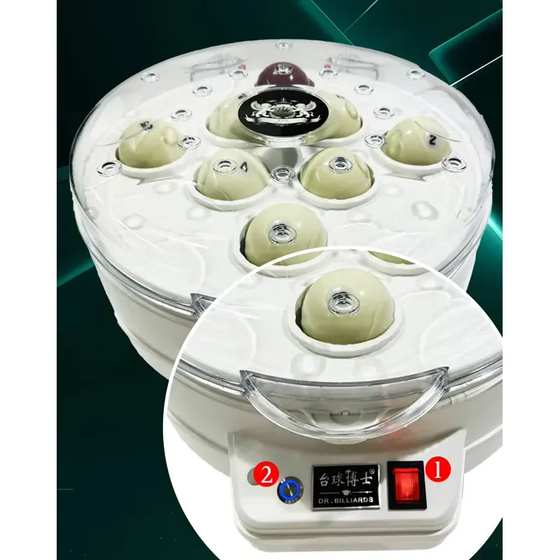 Automatic ball cleaning machine for cleaning, polishing and drying Russian pyramid balls, 2 in 1, 68mm billiard ball cleaning