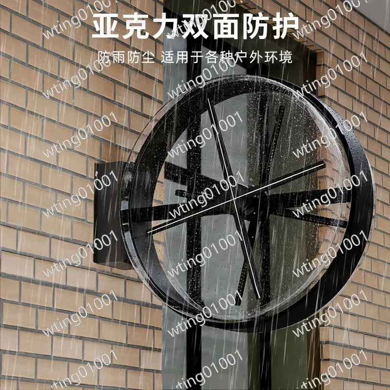 for Naked Eye 3D Holographic Fan LED Display Single Double Sided Rotating Wall Mount Dynamic Projection Advertising Light Box