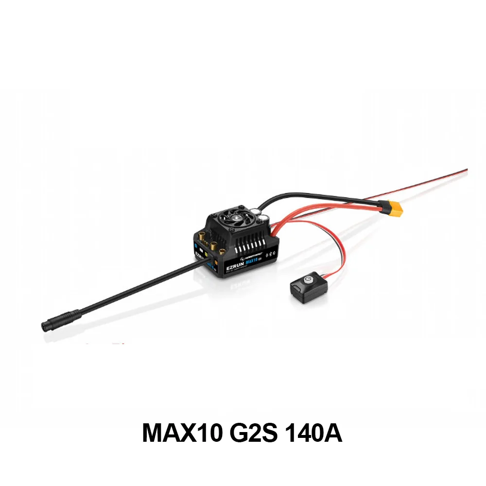 Hobbywing EzRun MAX10 G2S 80A/140A Sensored Brushless ESC met Bluetooth-datalogging voor 1/10 RC auto's en vrachtwagens