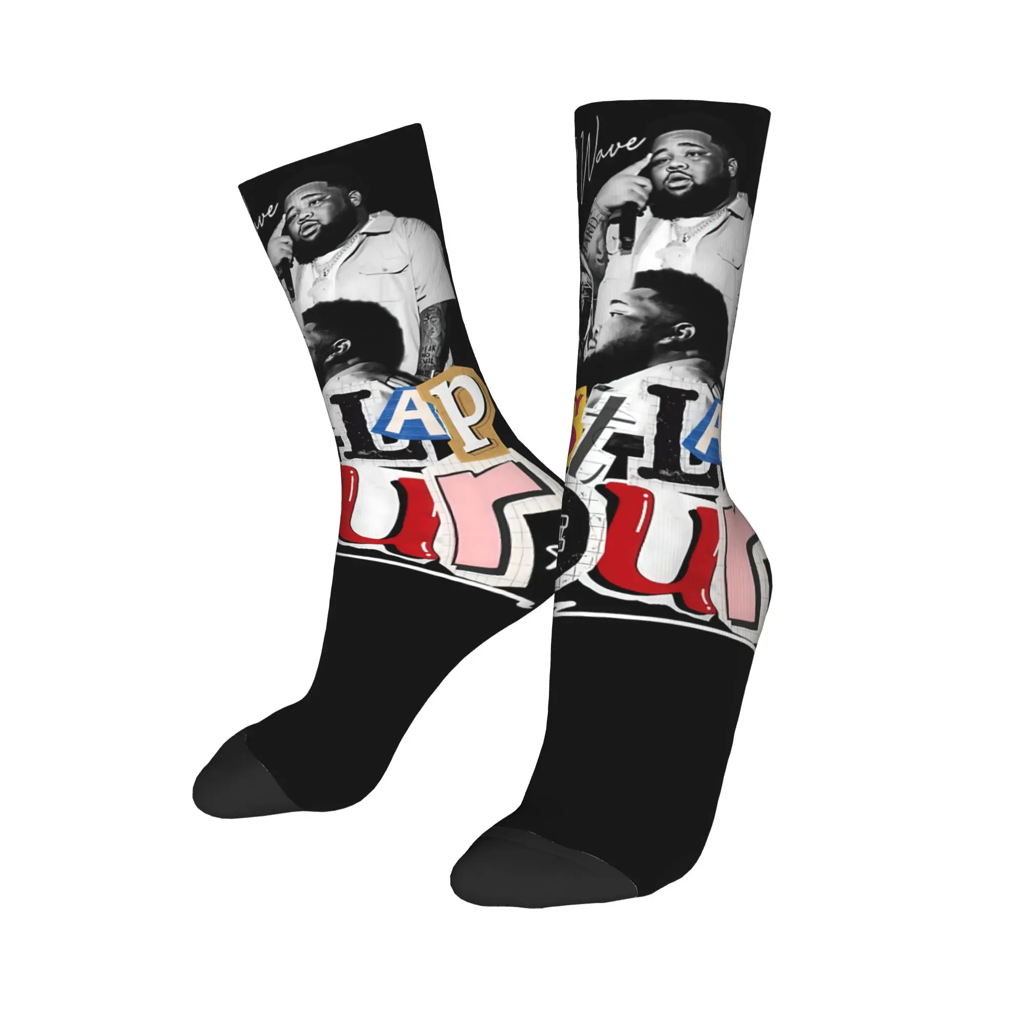 Cool Rod Wave Hip Hop Rapper Last Lap  Soccer Socks  Polyester Long Socks for Women Men Non-slip