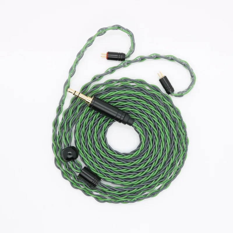 

GY Audio 8-strand gray-green mixed oxygen-free copper MMCX 0.78MM/2PIN QDC audio earphone upgrade cable