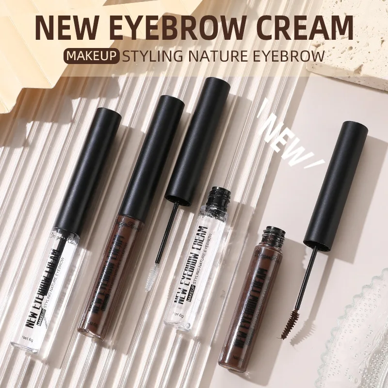 

6g Transparent Eyebrow Gel Brows Cream Waterproof Long-Lasting With 3D Brush Brow Styling Soap for Eyebrows Women's Cosmetics