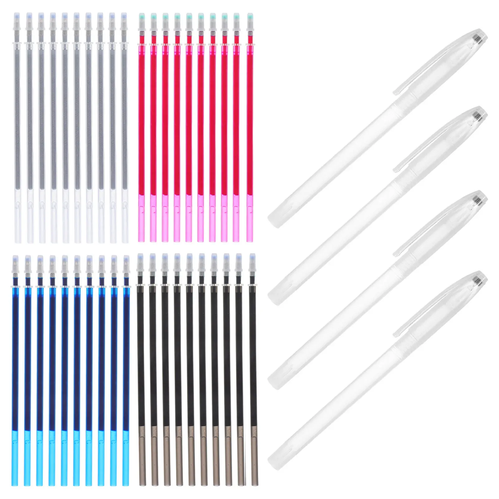 

Набор стираемых маркеров для ткани с водорастворимыми чернилами, сменные стержни для вышивки, рисования, рукоделия, автоматически исчезающие линии, синий цвет