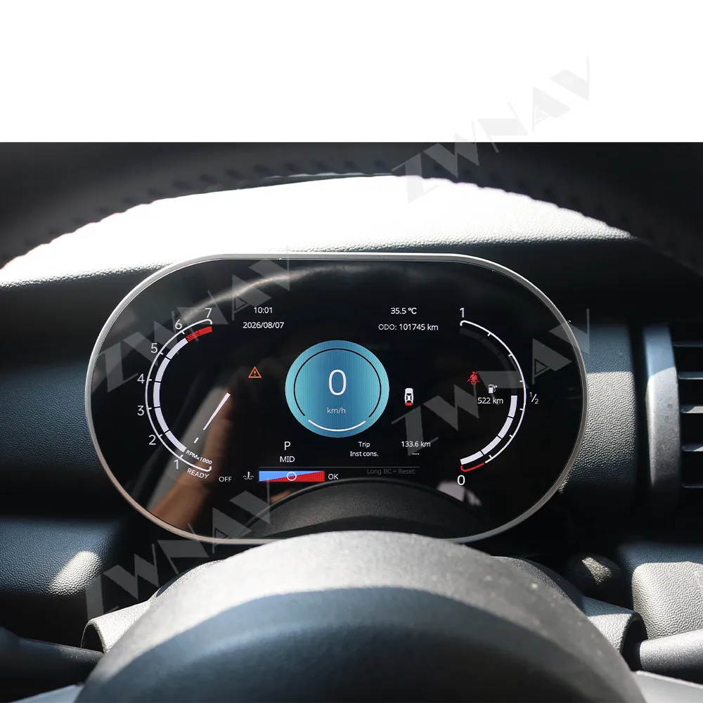 Car Dashboard For MINI 2015-2020 LCD Digital Cluster Instrument Panel Gauge Speedometer Virtual Cockpit 2Din Head Unit Meter