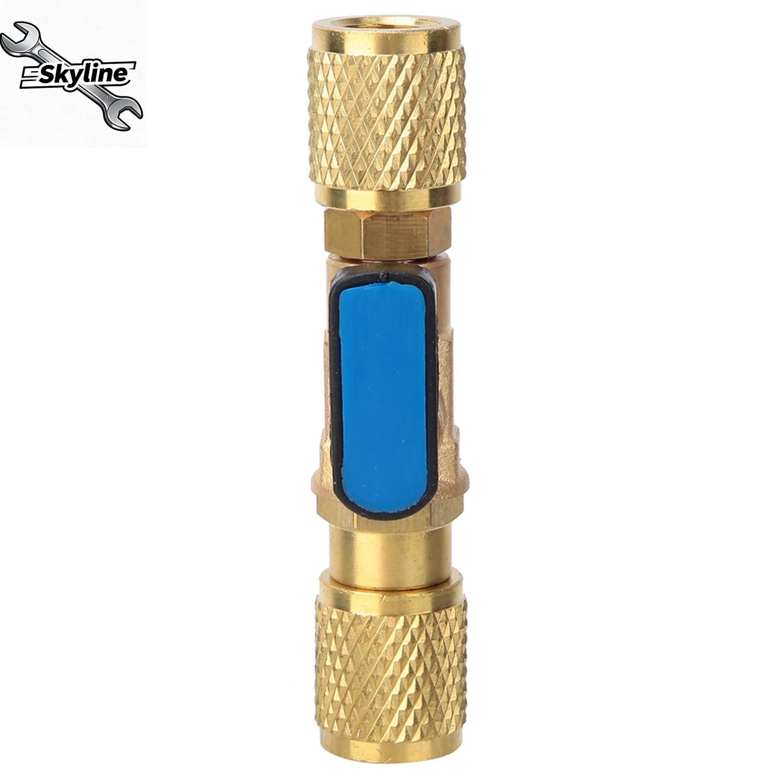 Messing Kühlkugelhahn Adapter Kältemittel Kugelhahn Anschluss G1/4''