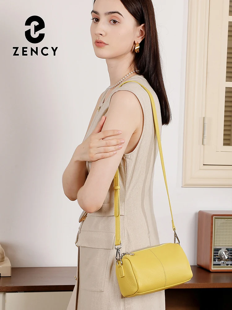 Zency Women's Handbag 100% Genuine Leather Ladies Shoulder Crossbody Bag