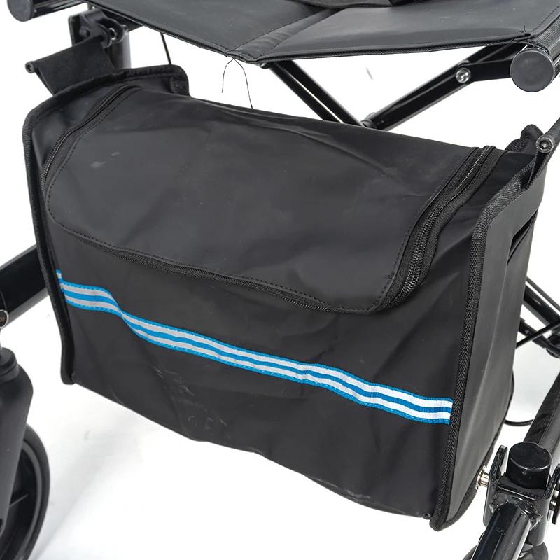 

All-Terrain 500LBS Load Capacity 5-in-1 Foldable Lightweight Rollator Walker With Detachable Storage Mobility Scooter